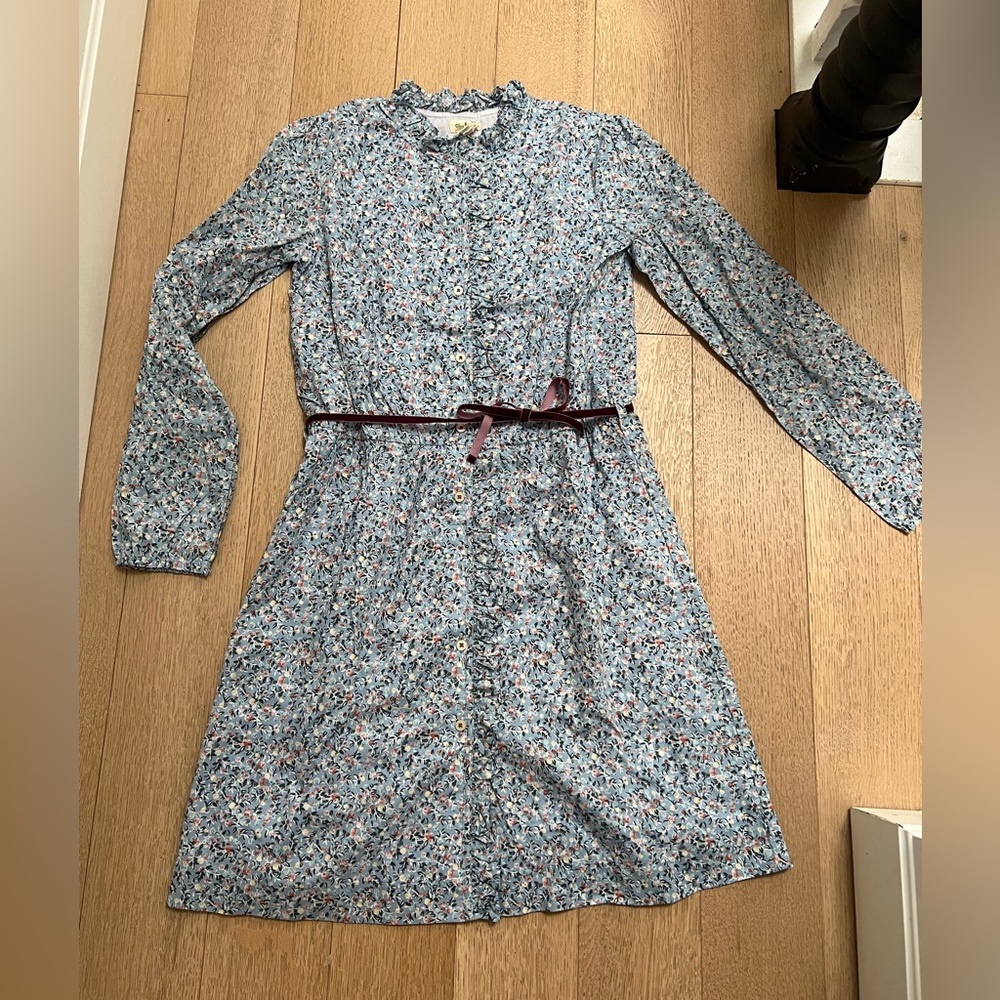 Olive Juice Cotton Shirt Dress